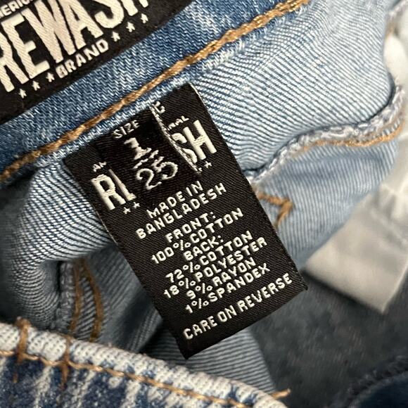 Rewash Distressed Denim Cutoff Shorts - Size 1 / 25 - Picture 5 of 5
